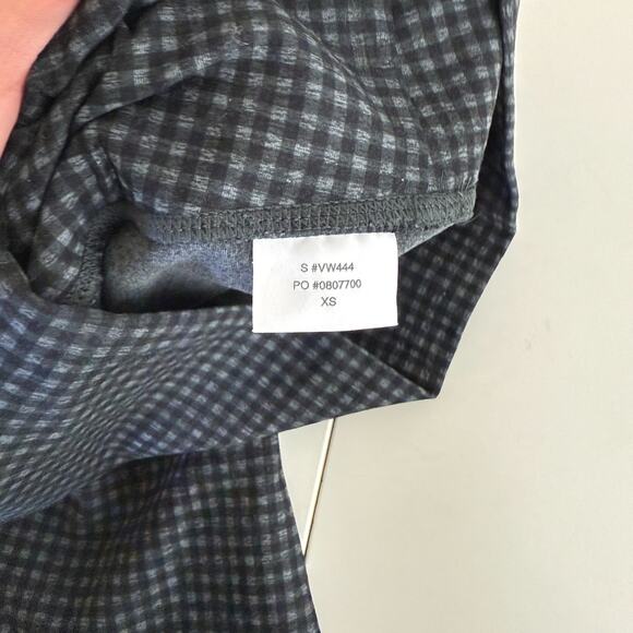 Vuori Womens Clean Elevation Leggings Black Gray Gingham - XS - Picture 6 of 8